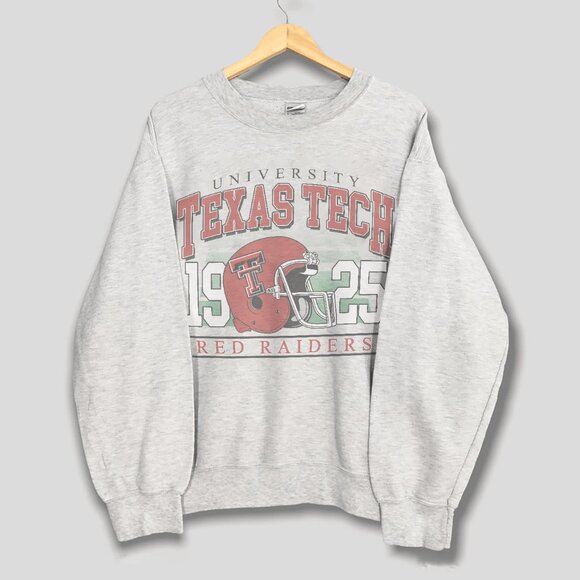 Vintage Texas Tech Red Raiders Football Sweatshirt, Texas Tech University Shirt - Picture 1 of 2